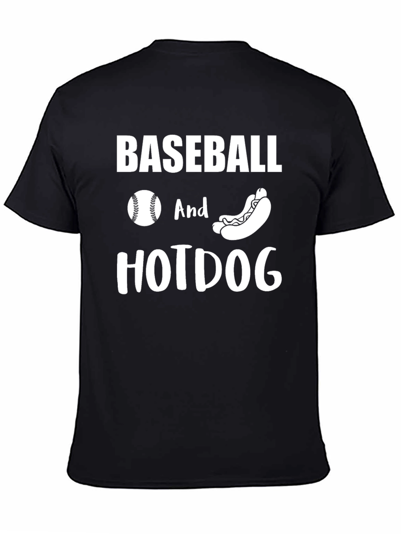 Baseball And Hotdog Graphic Tee