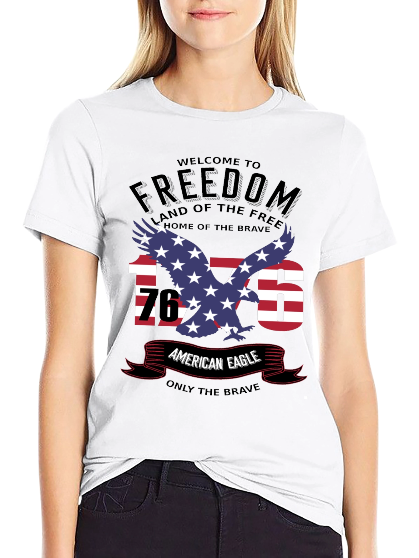 American Eagle Freedom T-Shirt - Patriotic USA Pride