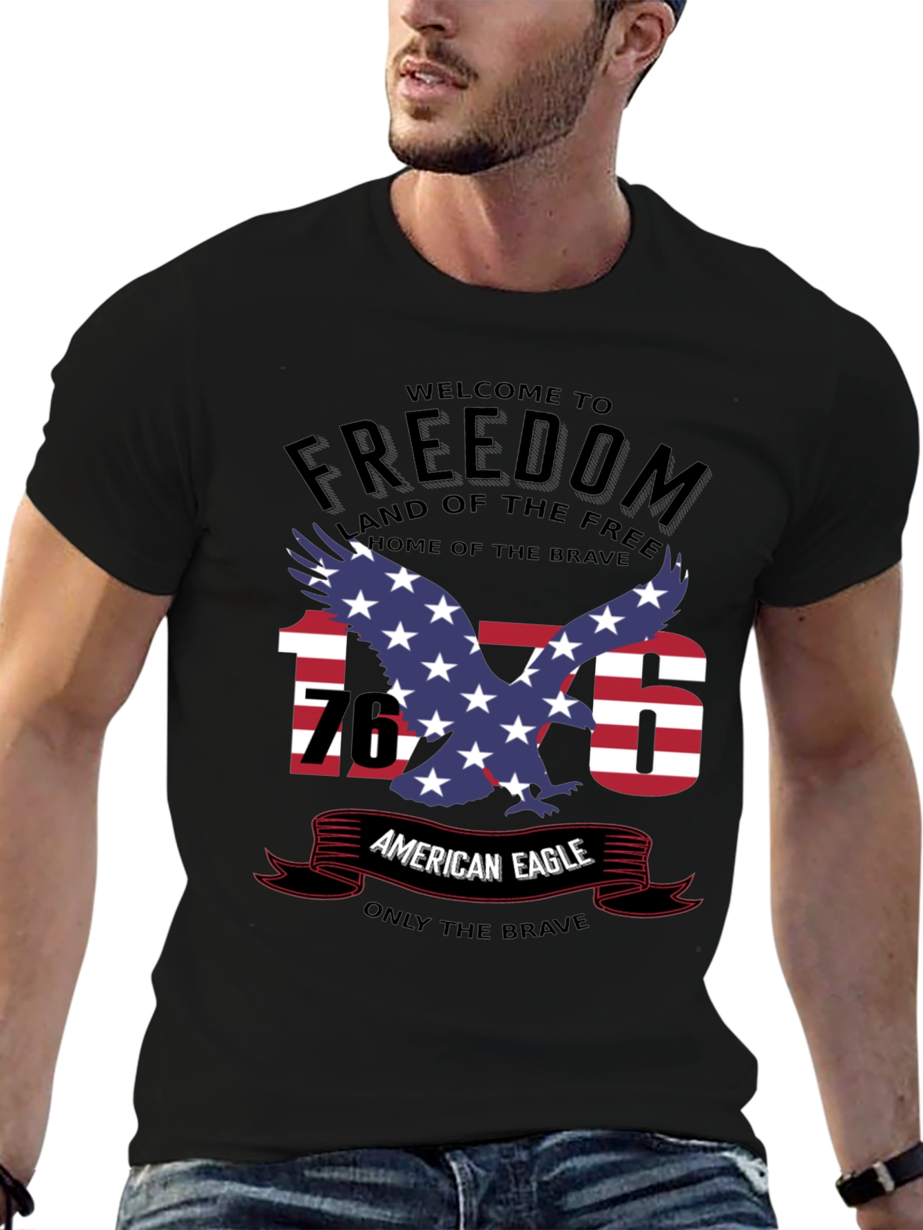 American Eagle Freedom T-Shirt - Patriotic USA Pride