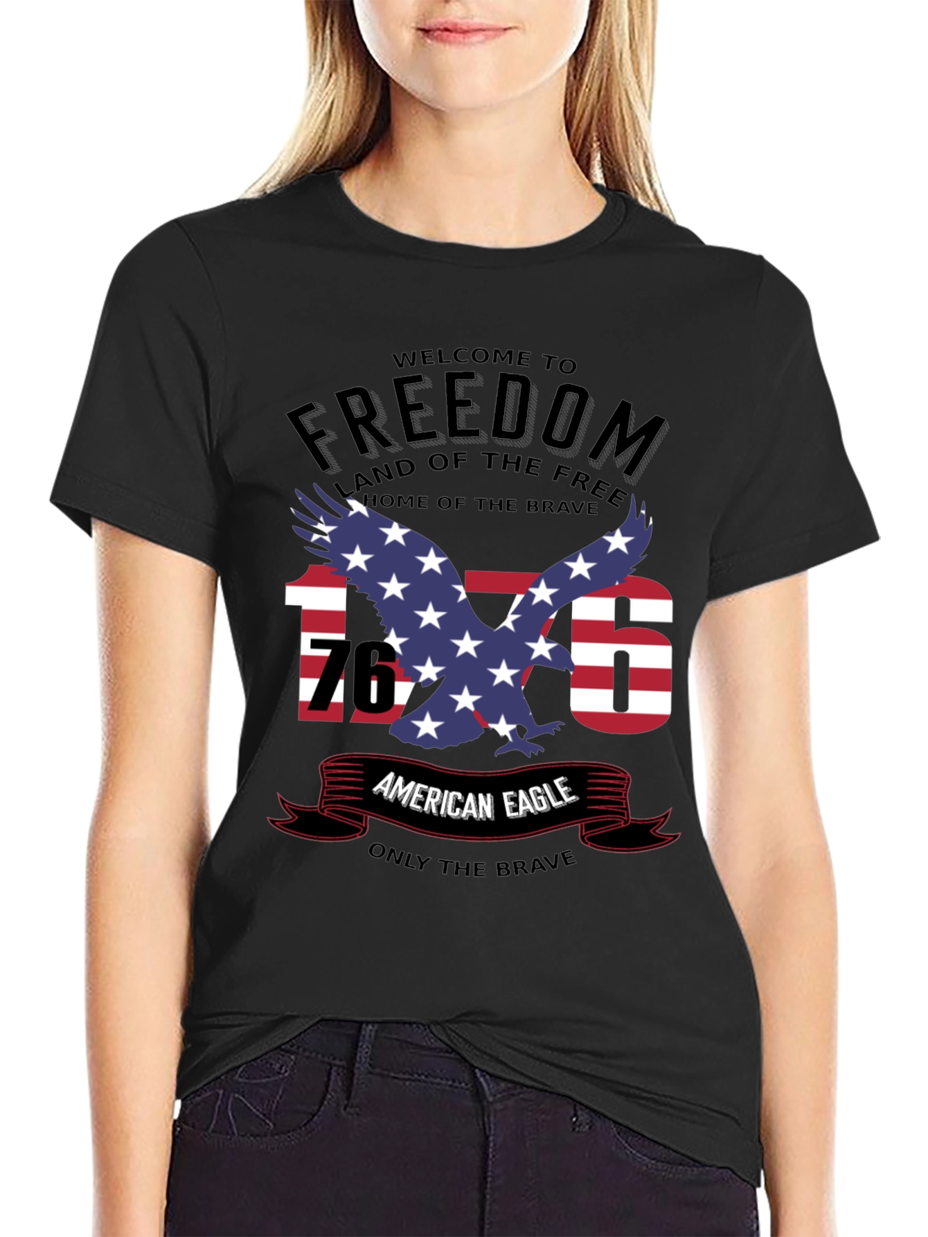 American Eagle Freedom T-Shirt - Patriotic USA Pride