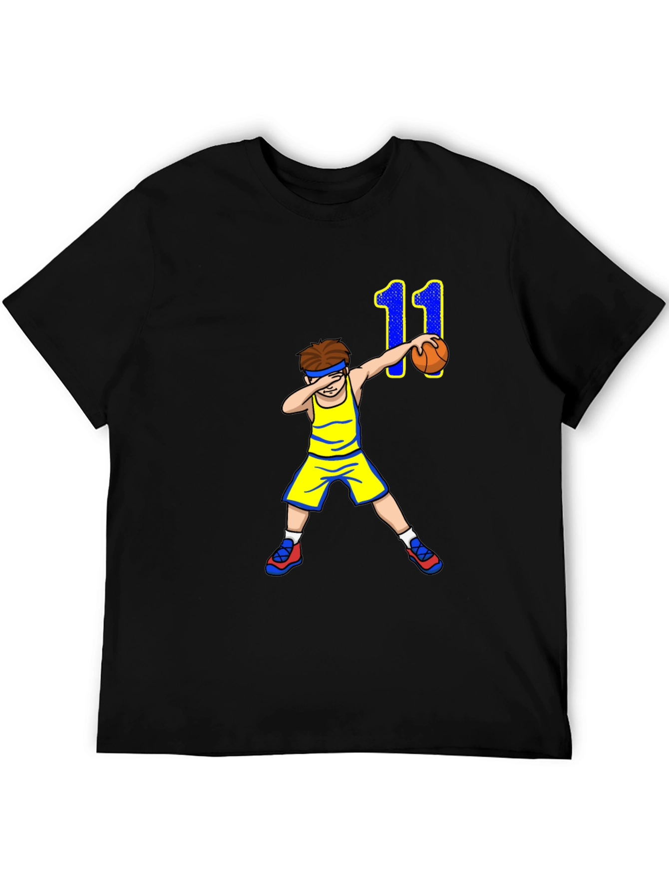 Basketball Boy T-Shirt - Dabbing Number 11