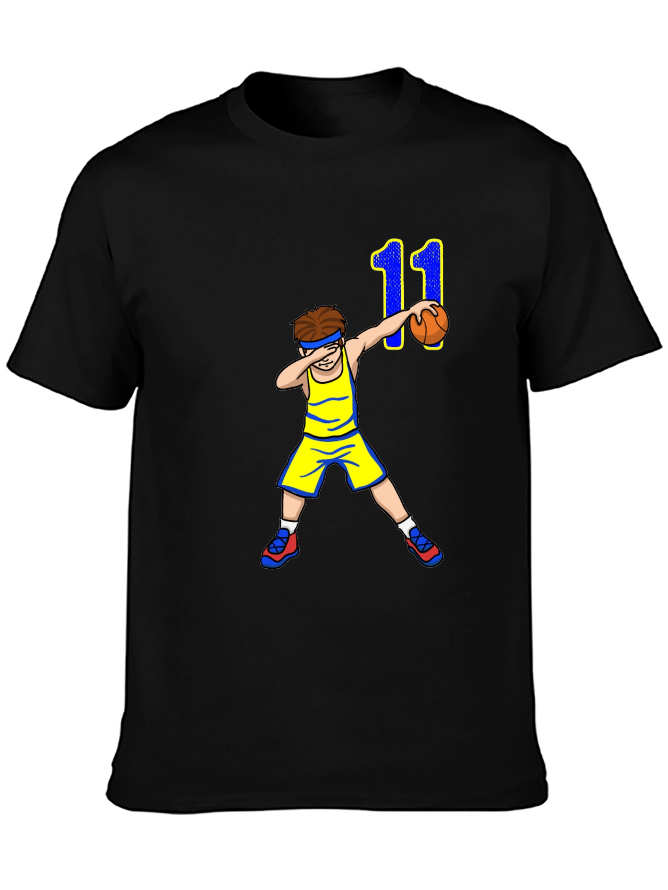 Basketball Boy T-Shirt - Dabbing Number 11