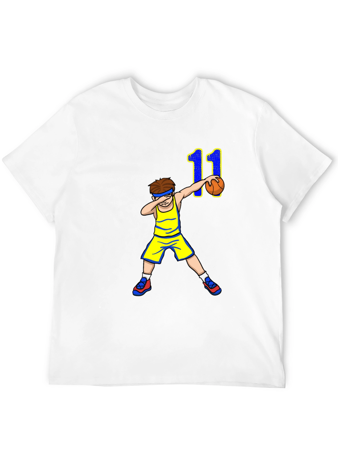 Basketball Boy T-Shirt - Dabbing Number 11