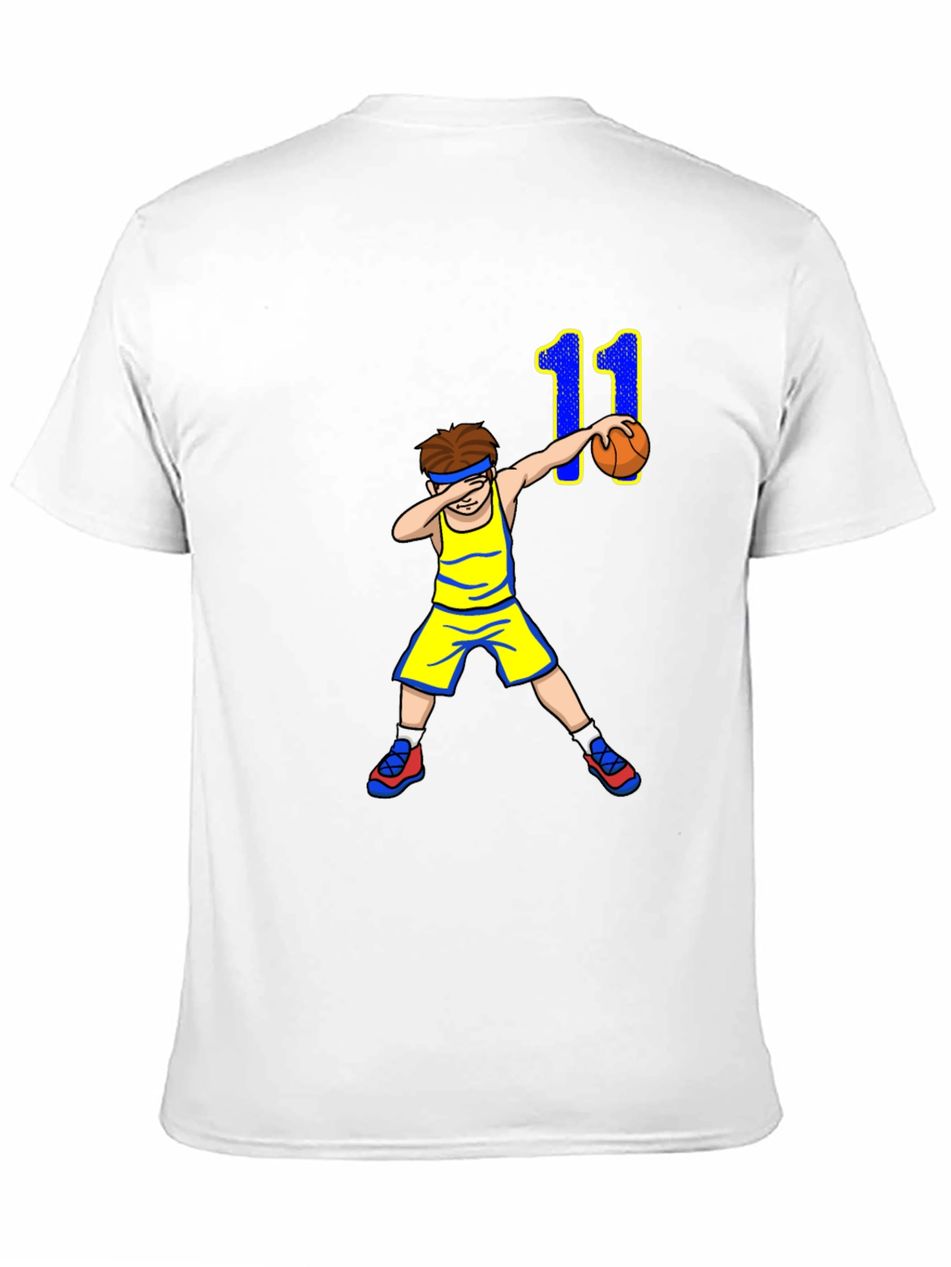 Basketball Boy T-Shirt - Dabbing Number 11