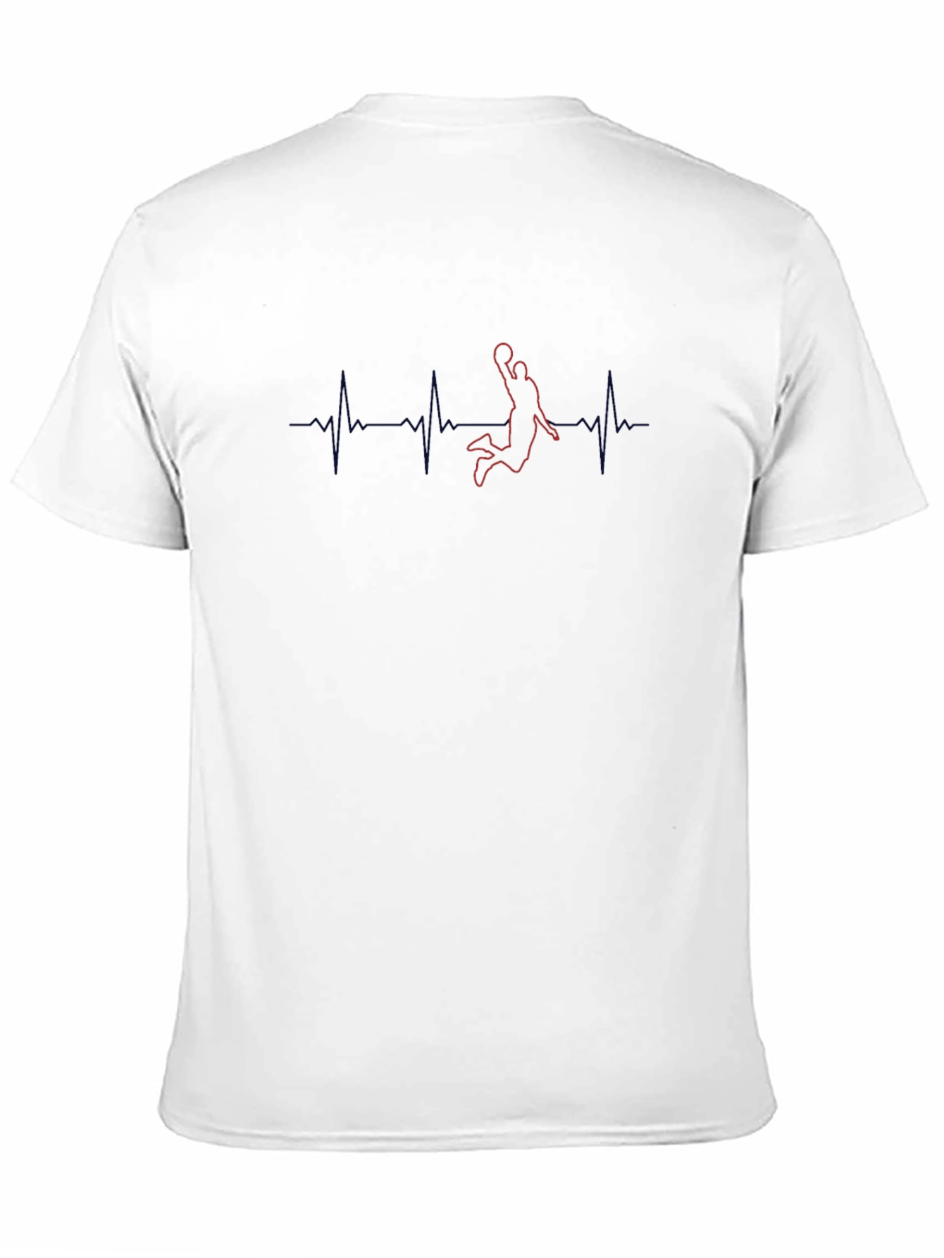 Basketball Heartbeat Graphic T-Shirt