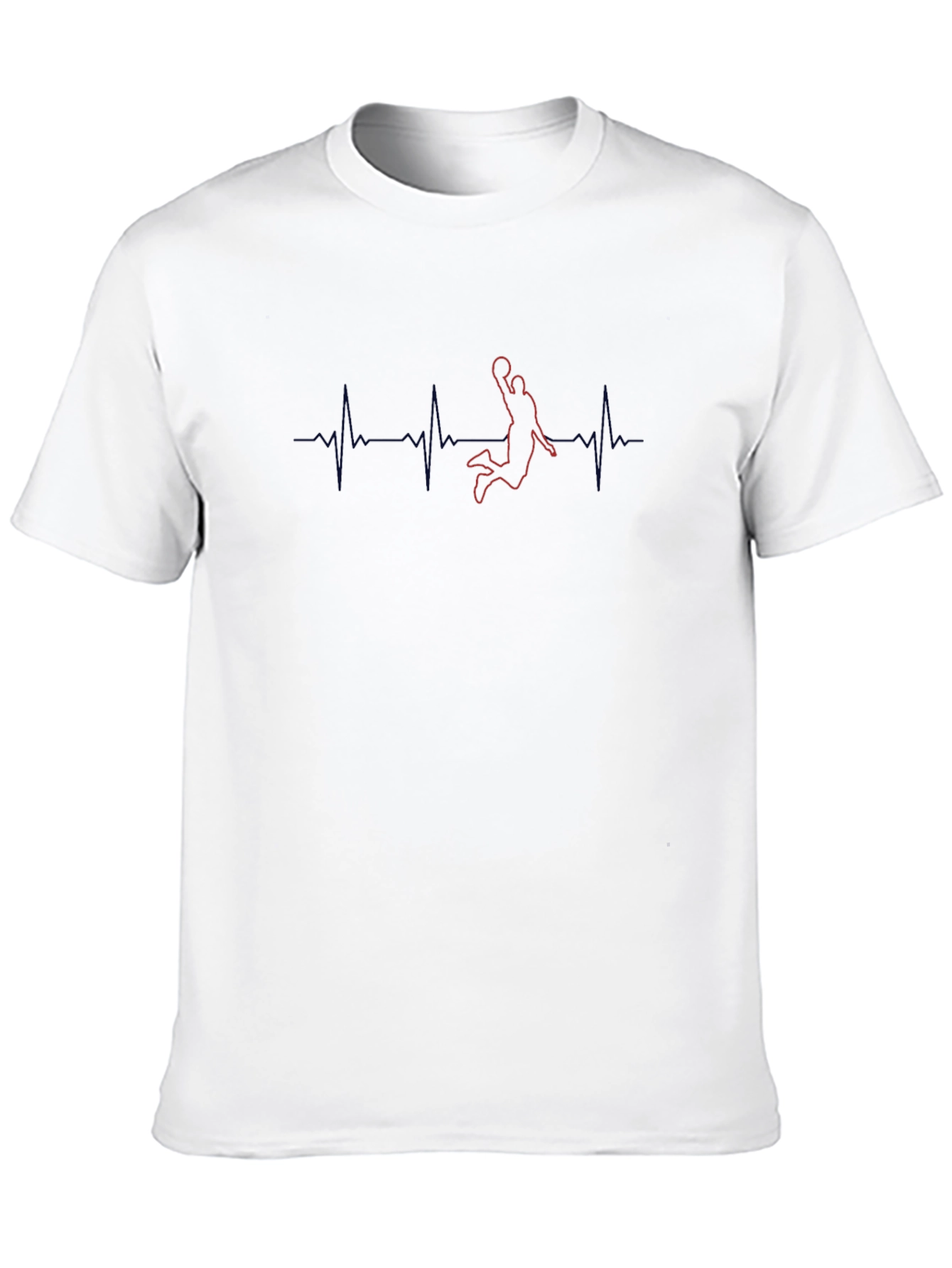 Basketball Heartbeat Graphic T-Shirt