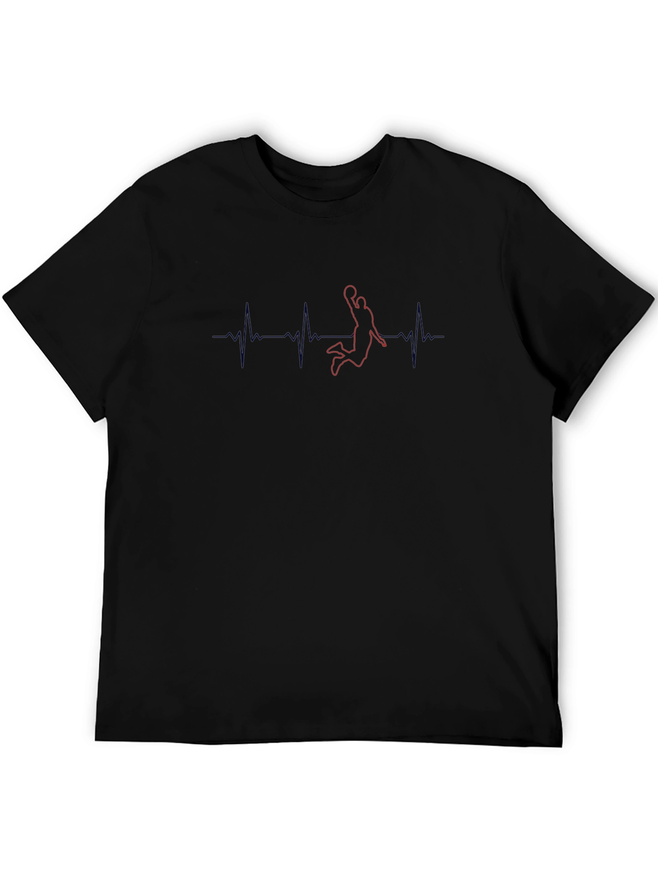 Basketball Heartbeat Graphic T-Shirt