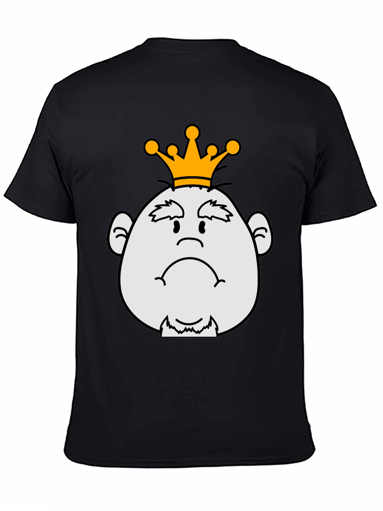 Grumpy King Graphic Tee - Black