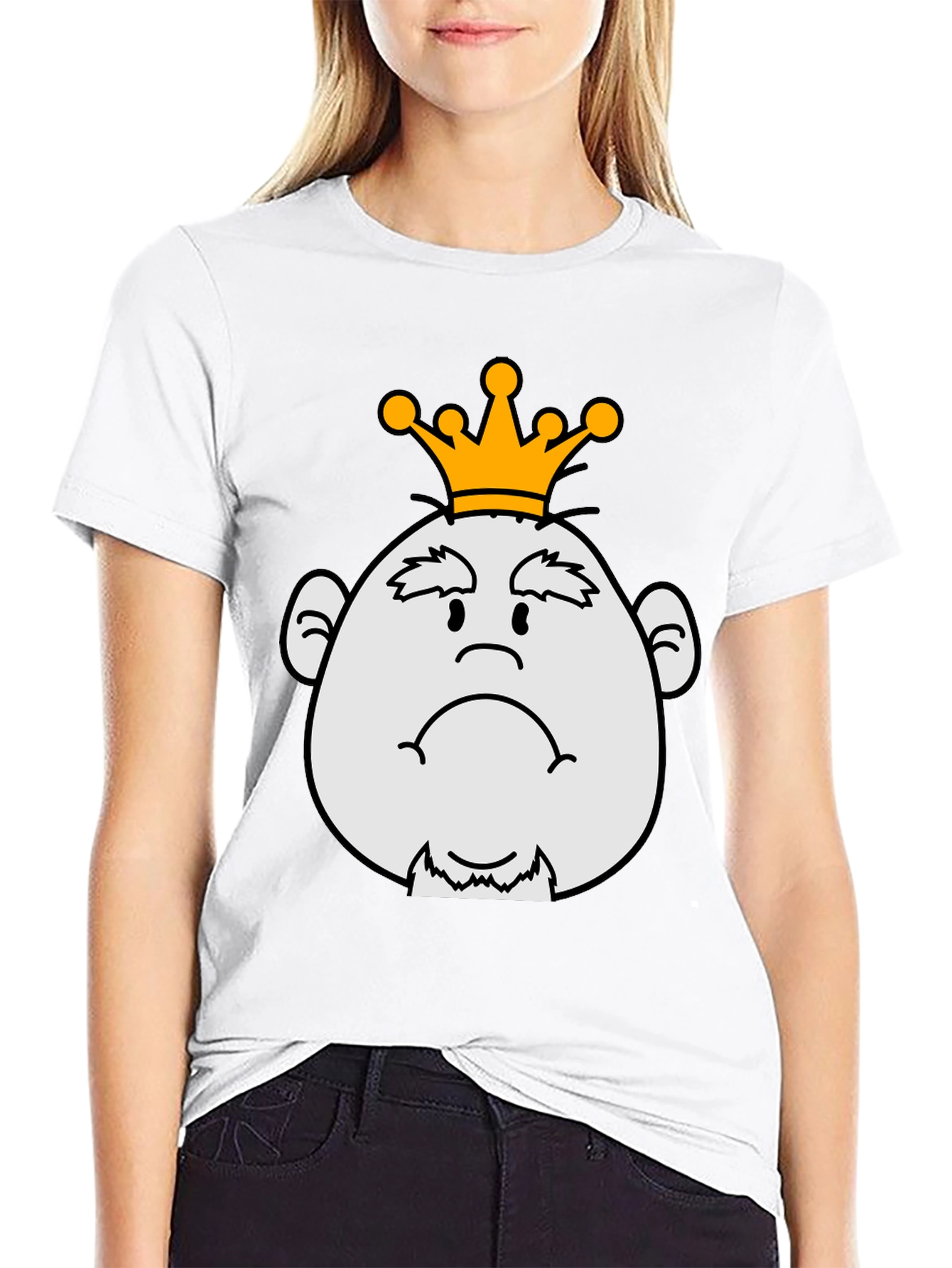 Grumpy King Graphic Tee - Black