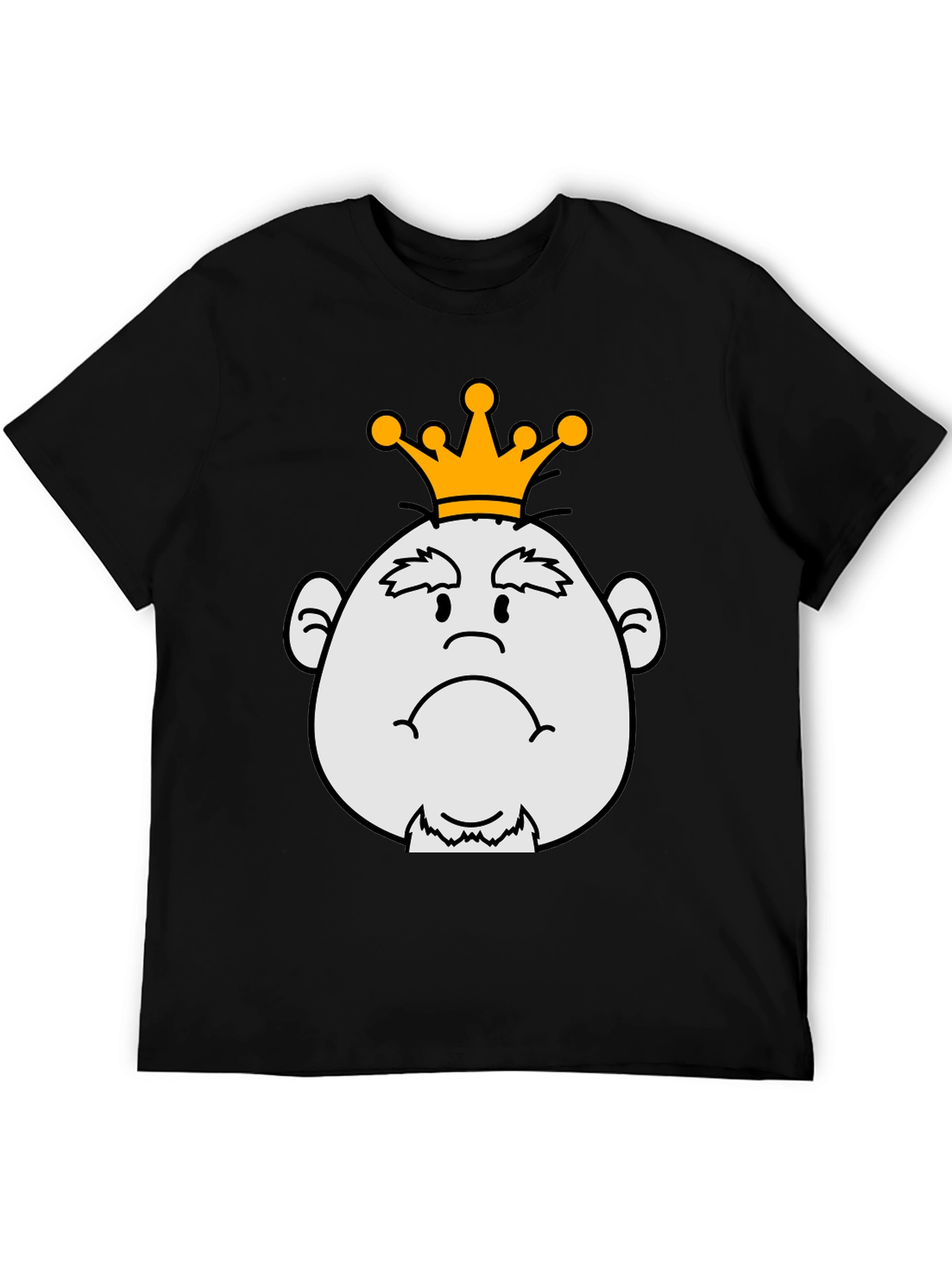 Grumpy King Graphic Tee - Black