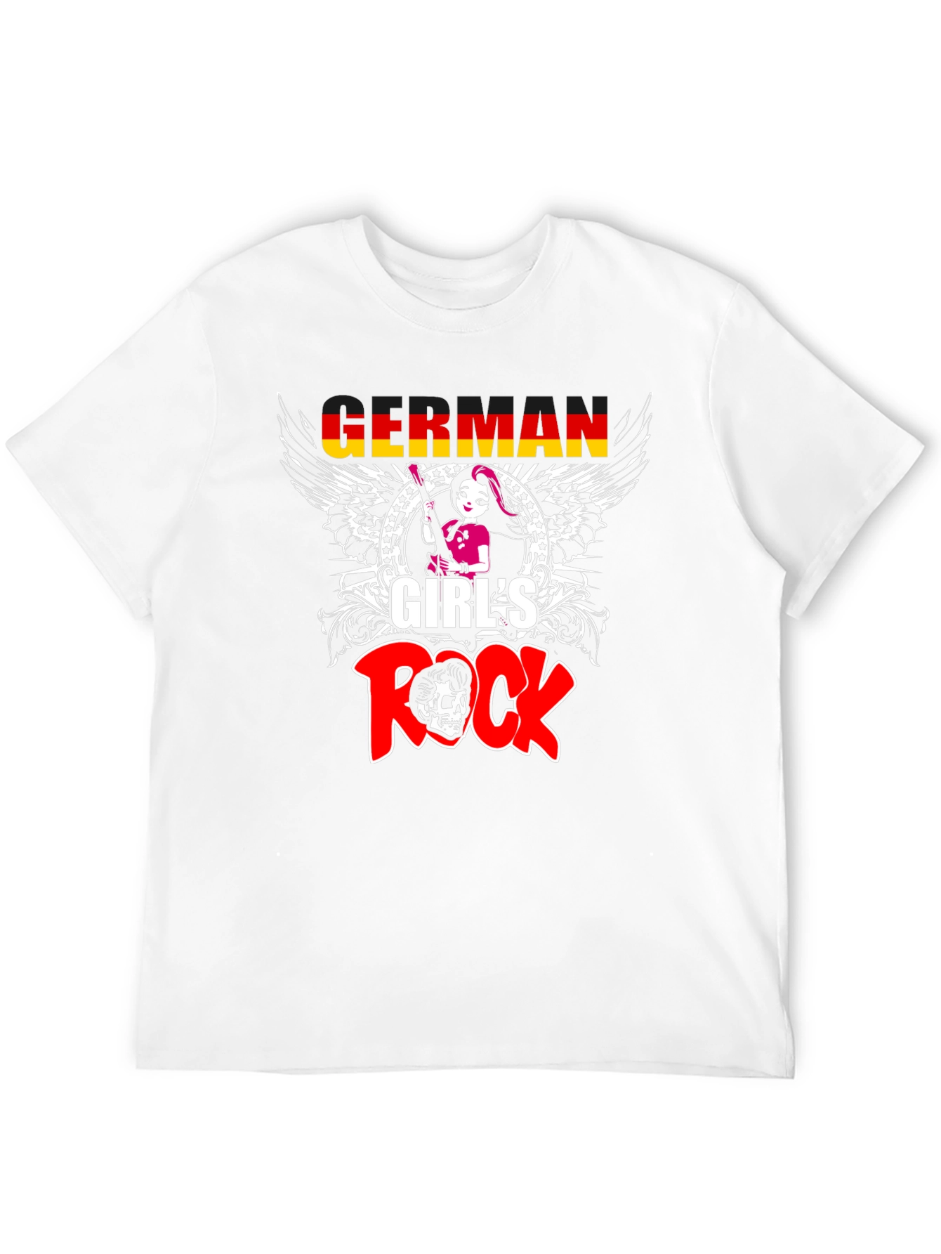 German Girls Rock Graphic T-Shirt - Black