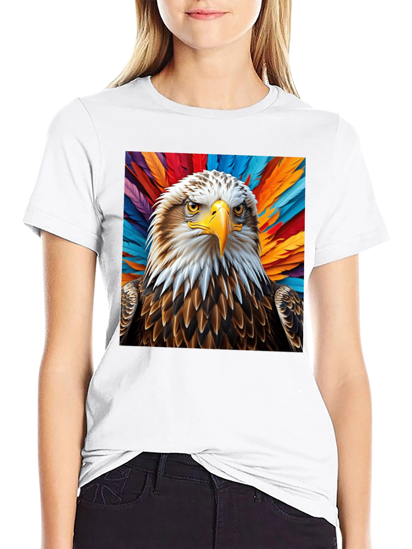 Eagle Graphic Tee - Bold Feathered Design