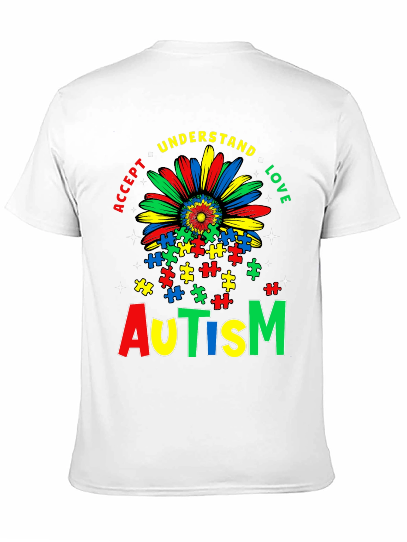 Autism Awareness T-Shirt - Accept Understand Love