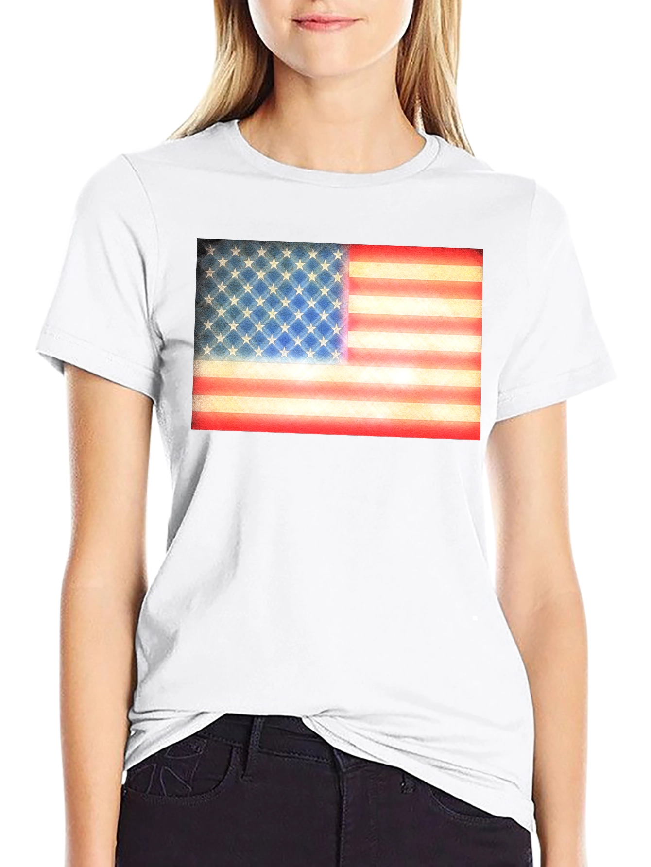 American Flag Graphic Tee - Patriotic Style