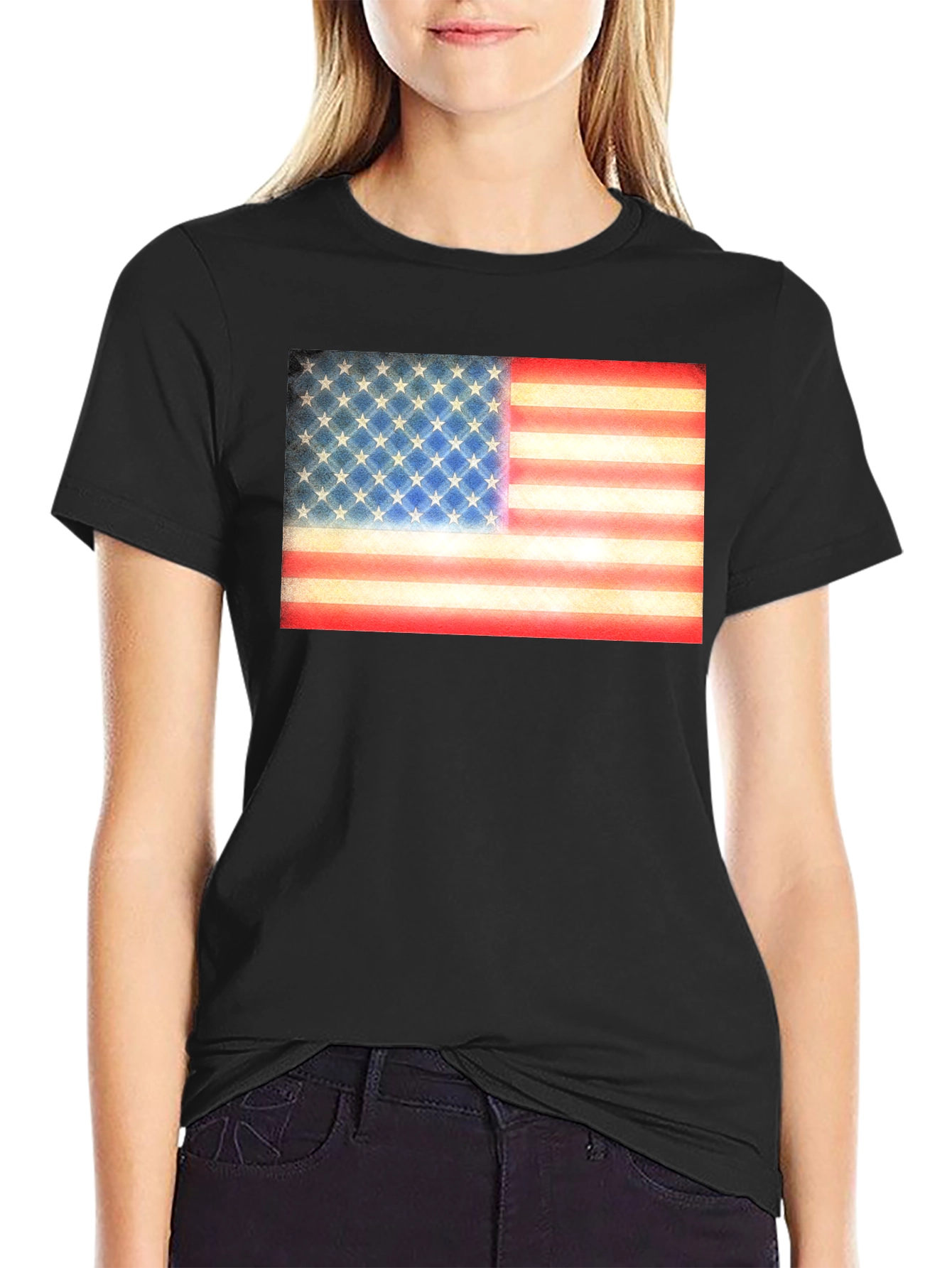 American Flag Graphic Tee - Patriotic Style