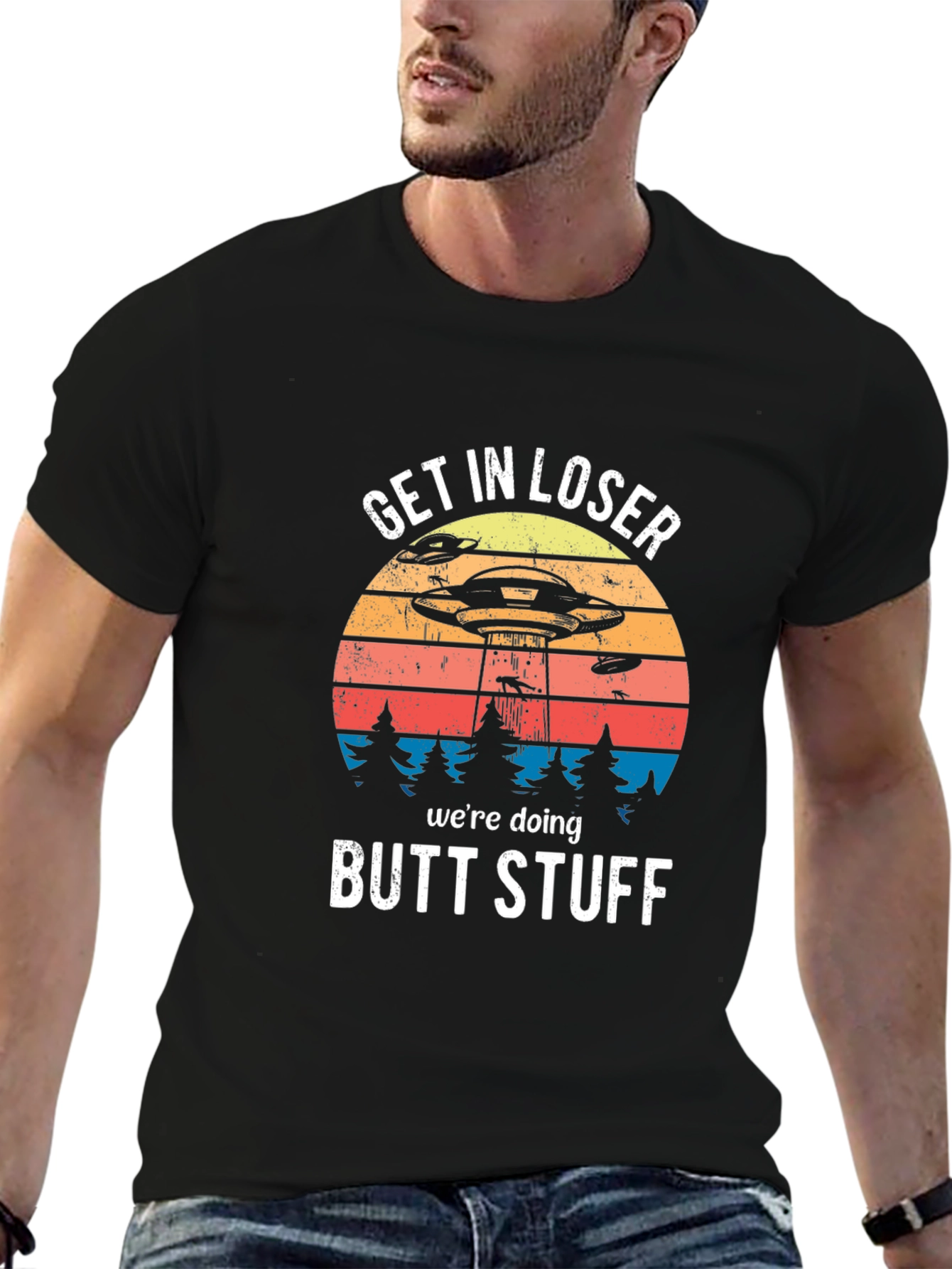 Get In Loser Alien Abduction T-Shirt