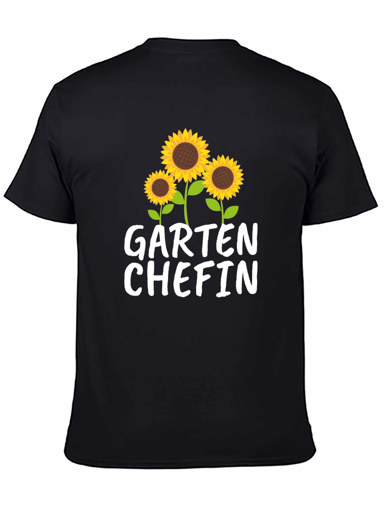Garten Chefin Sunflower Graphic Tee - Black