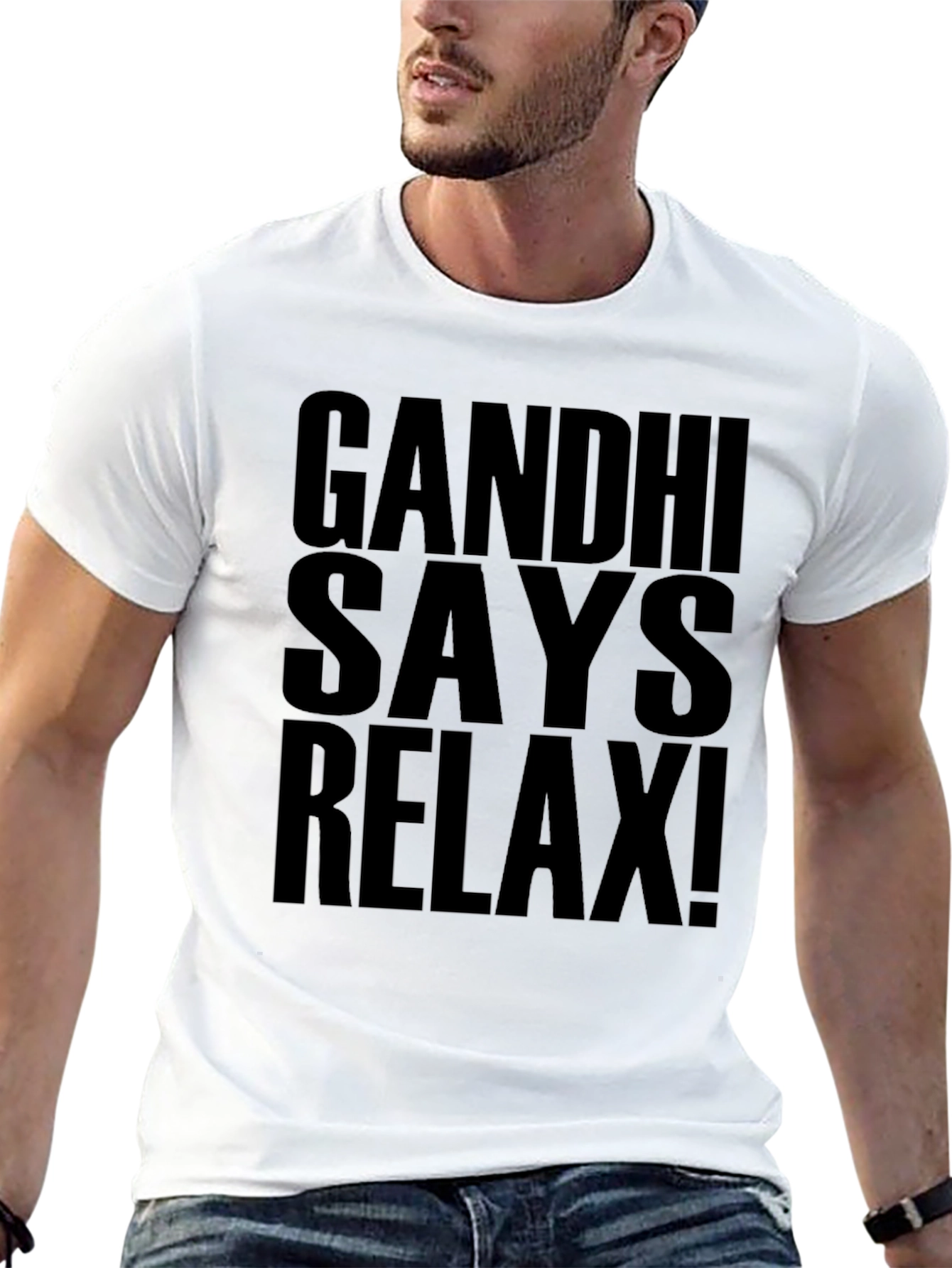 Gandhi Says Relax! Graphic T-Shirt