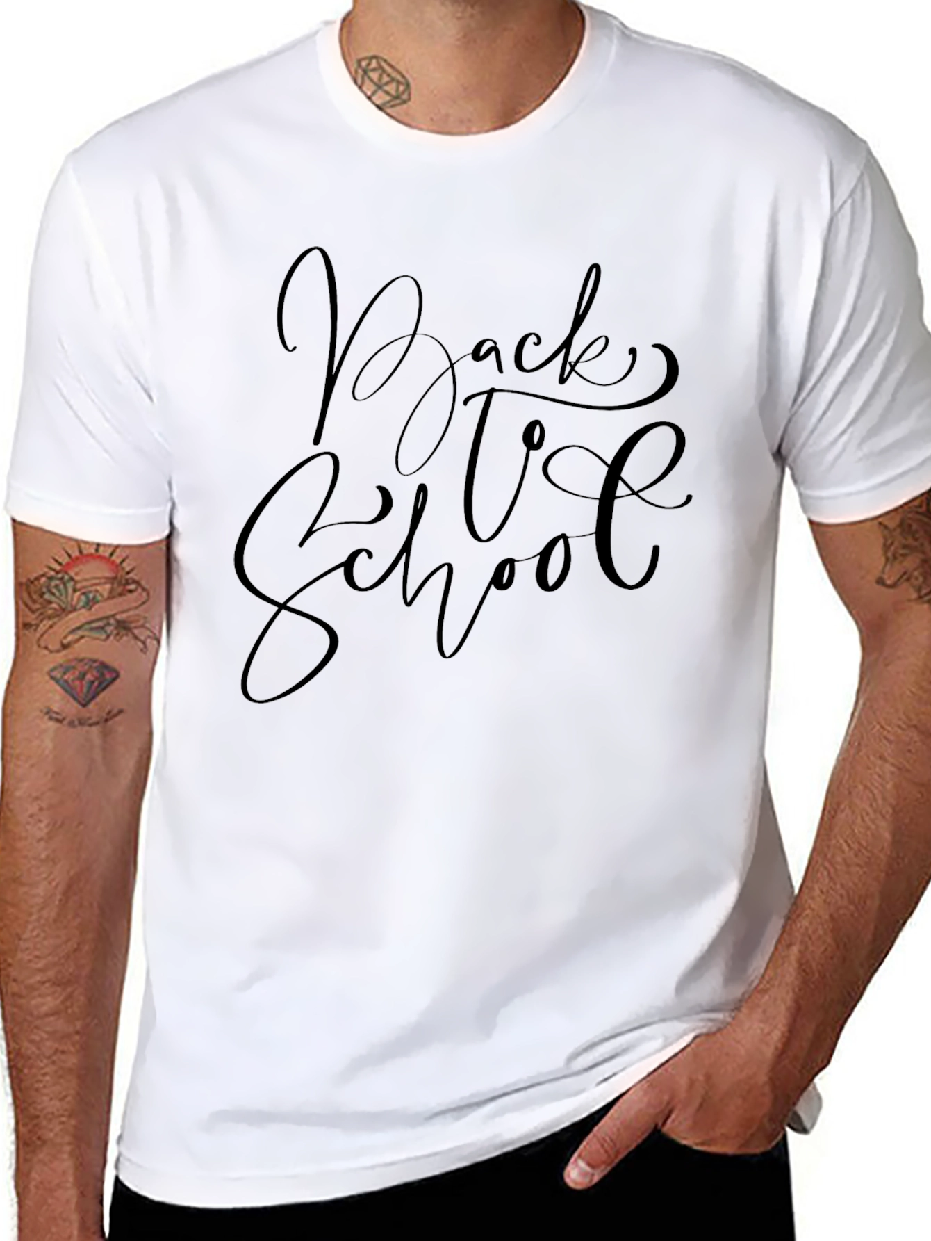 Back to School Black Graphic Tee