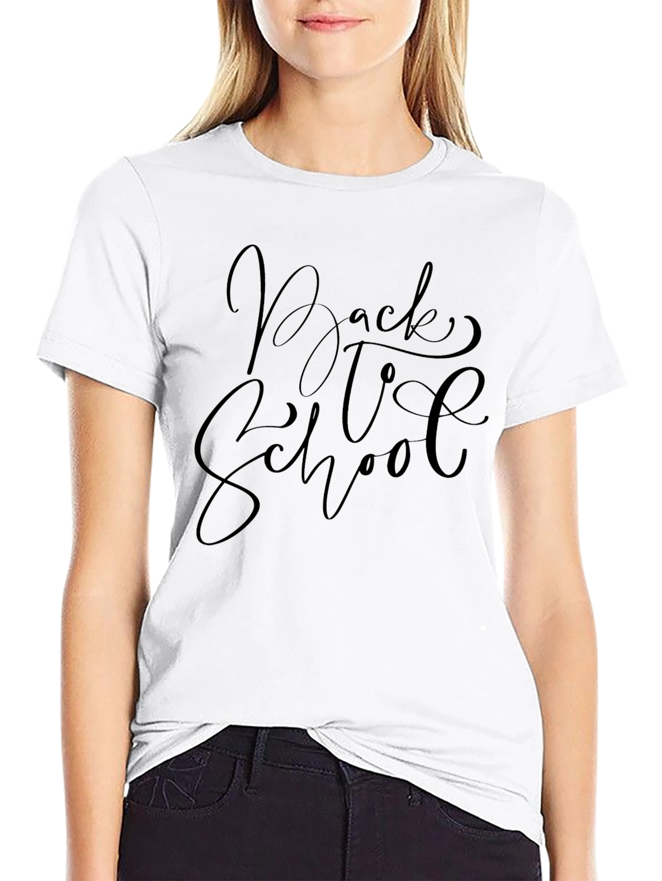 Back to School Black Graphic Tee
