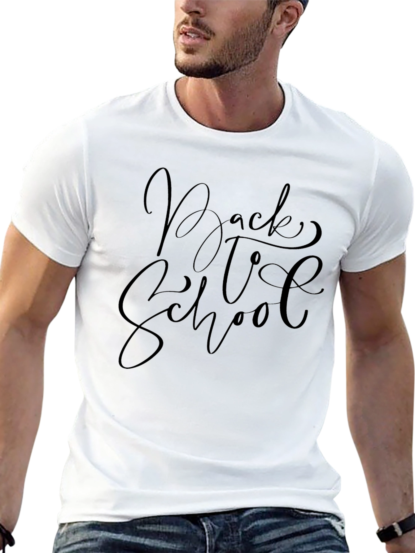 Back to School Black Graphic Tee