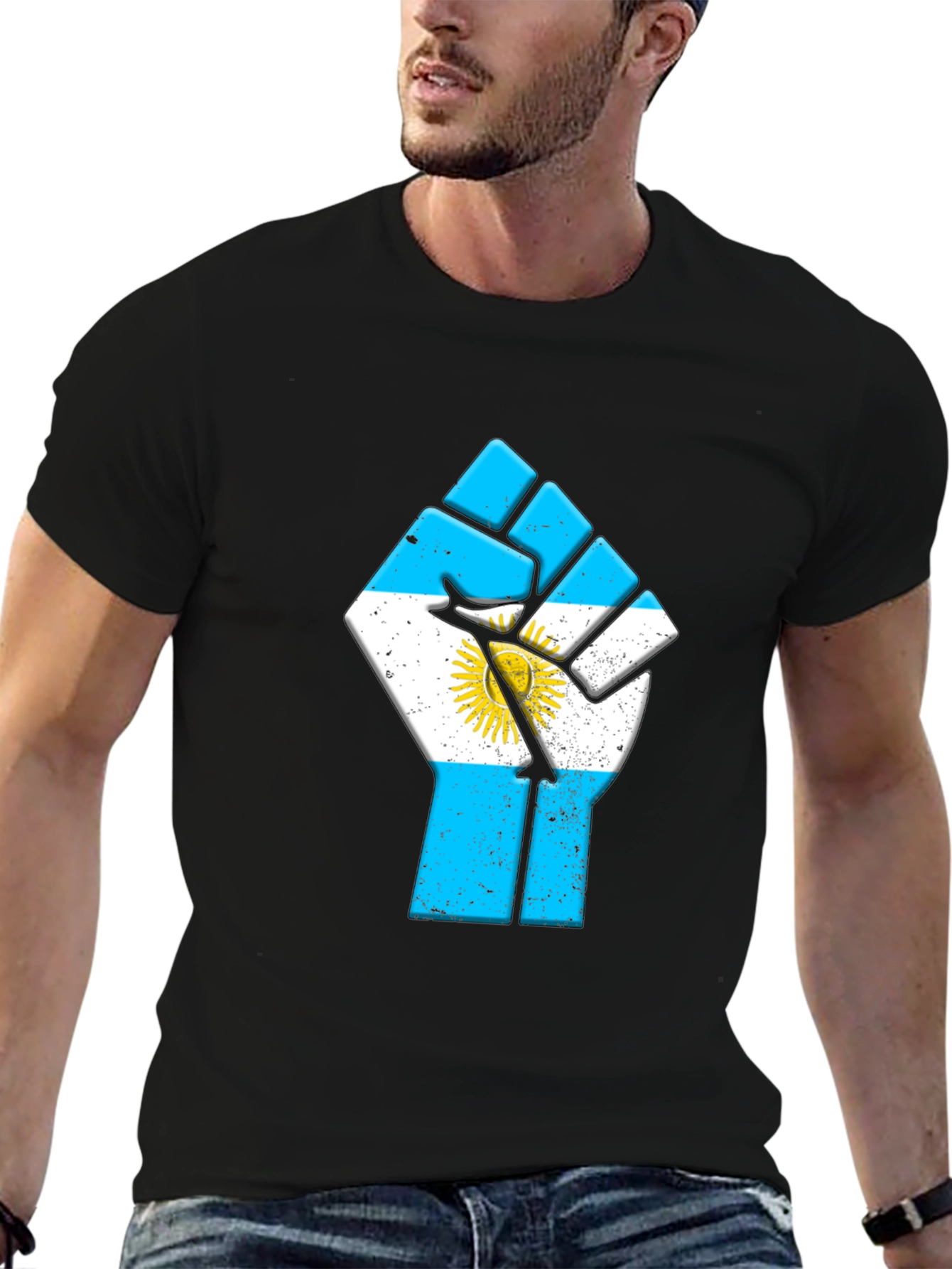 Argentina Flag Fist T-Shirt