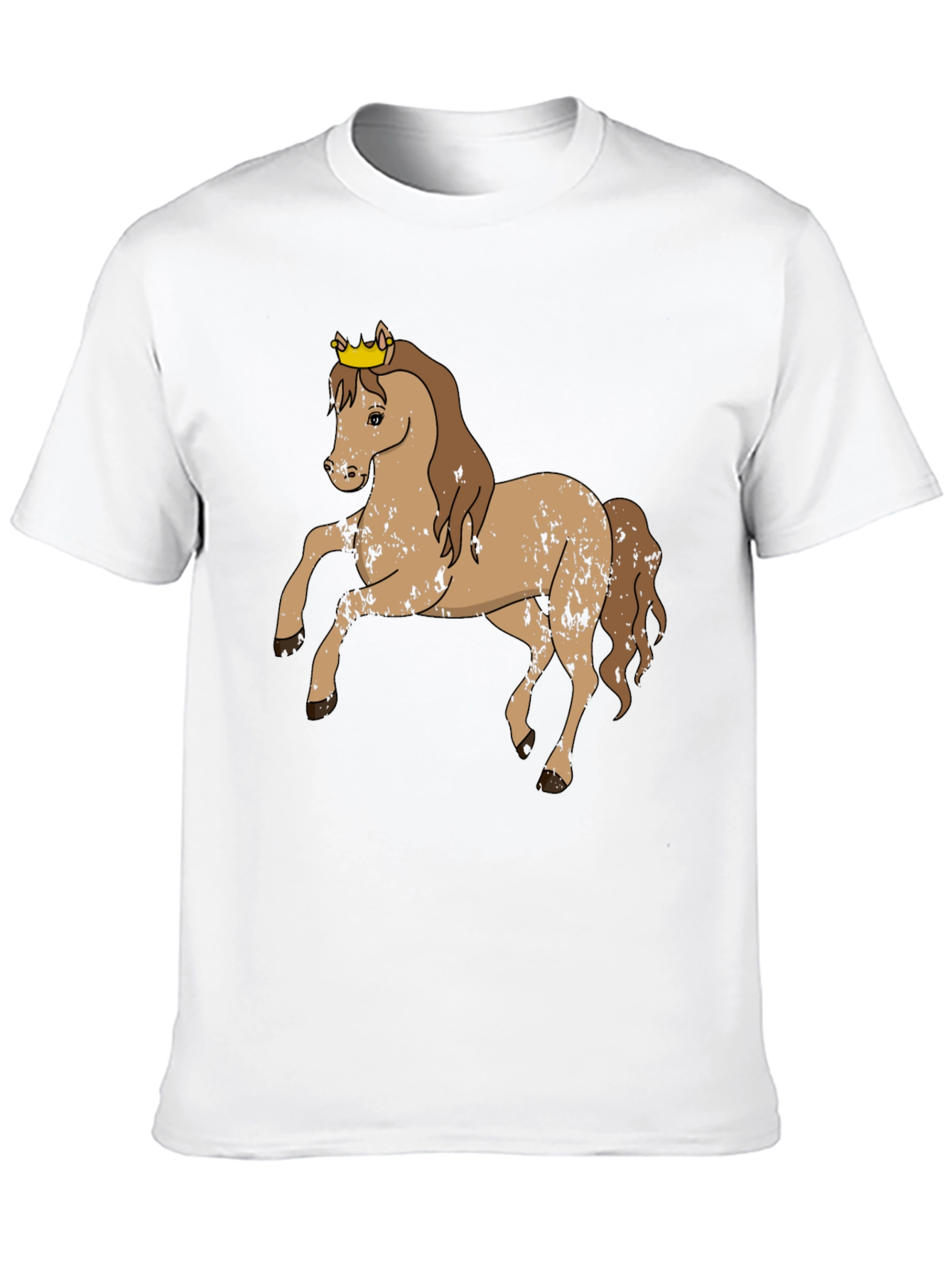 Horse Wearing Crown Graphic Tee
