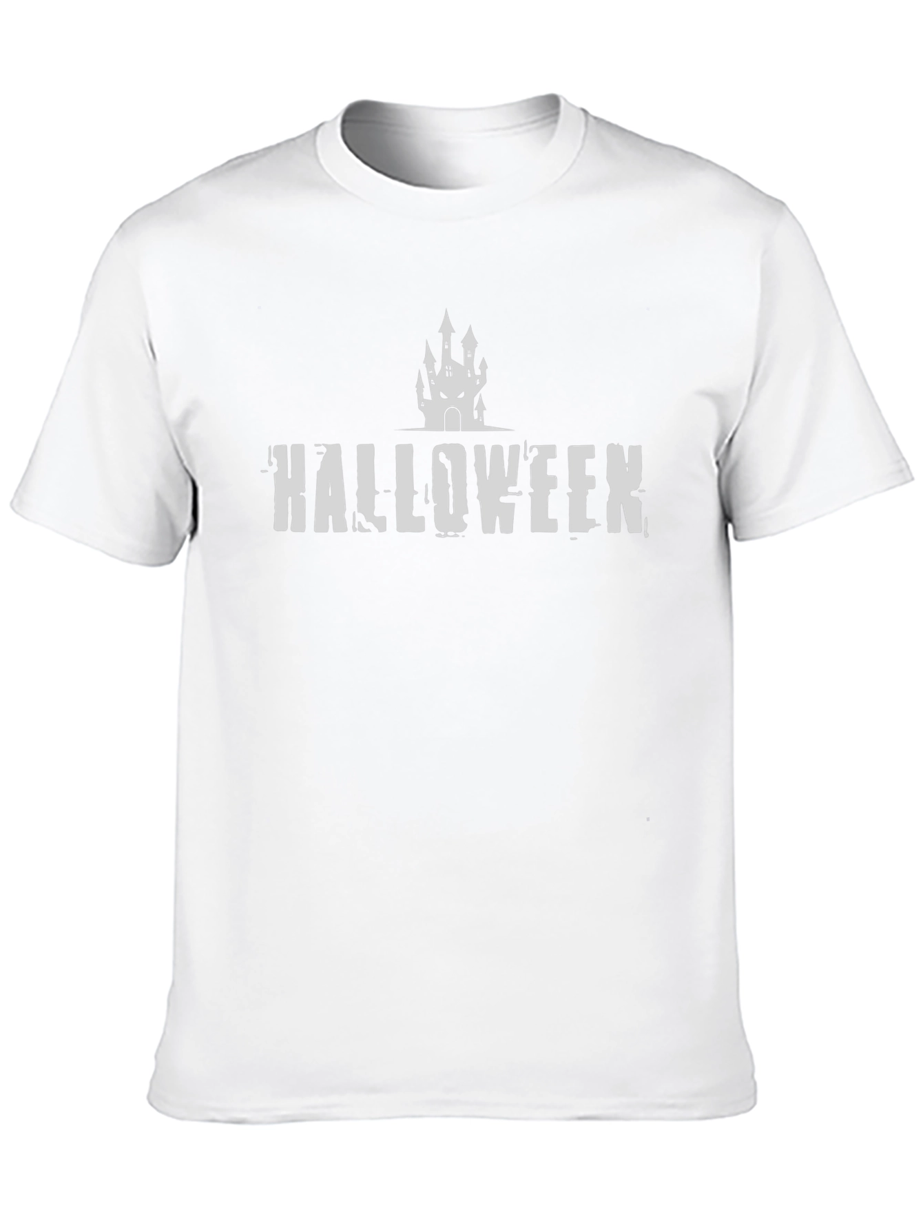 Halloween Castle Graphic Black T-Shirt