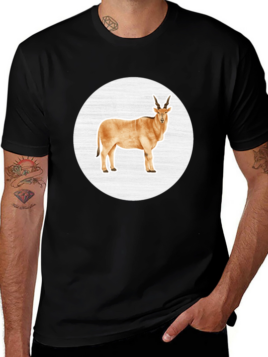 Antelope Graphic Tee - Black Crew Neck T-Shirt