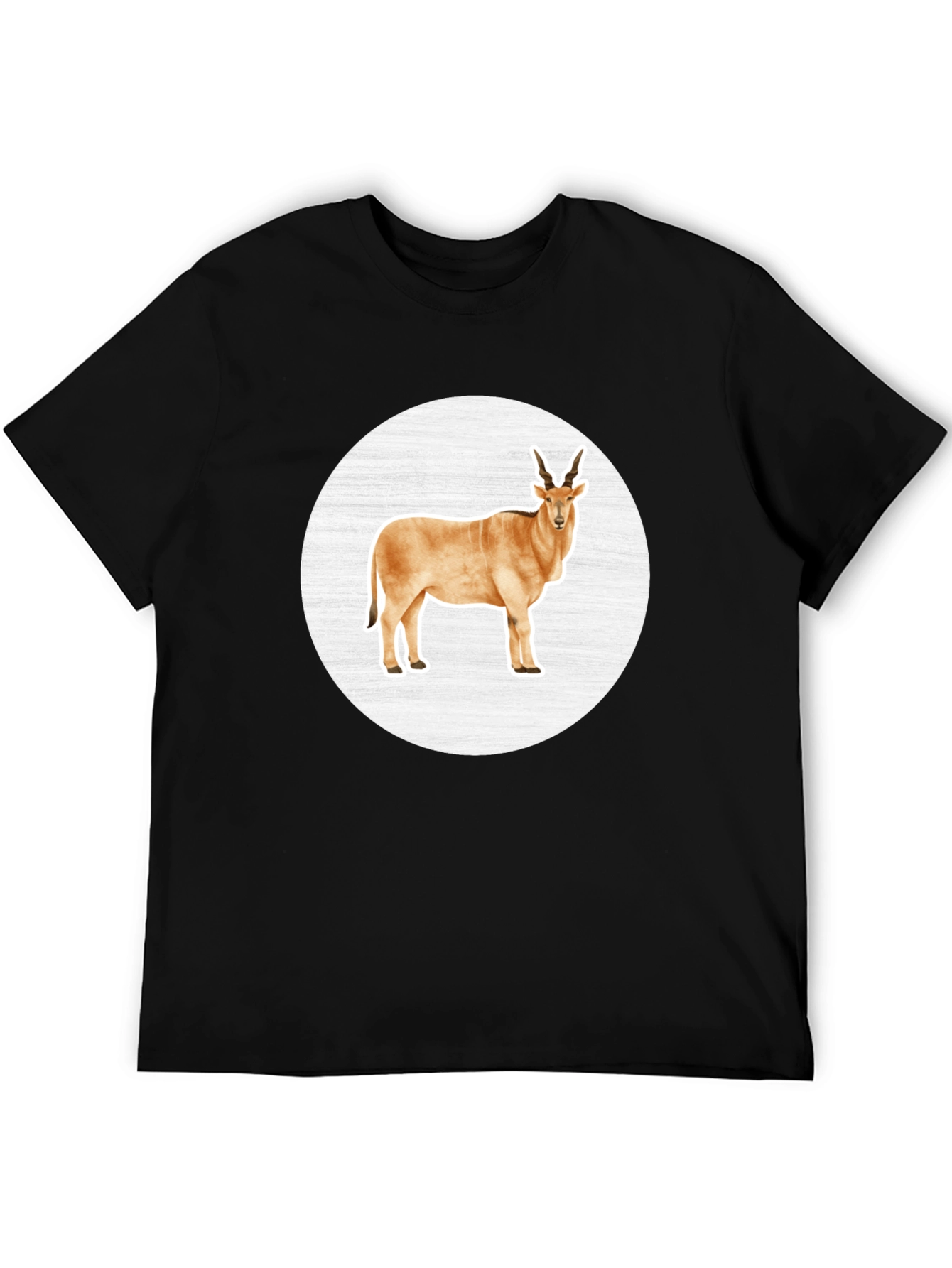 Antelope Graphic Tee - Black Crew Neck T-Shirt