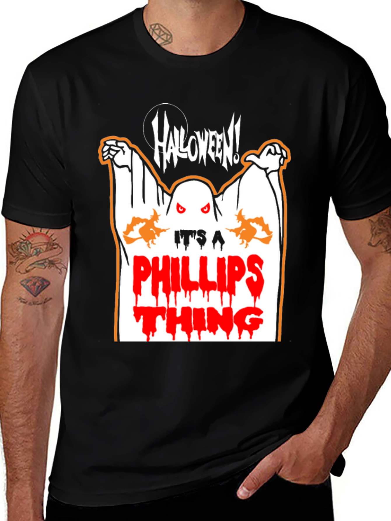 Halloween Phillips Thing Black T-Shirt