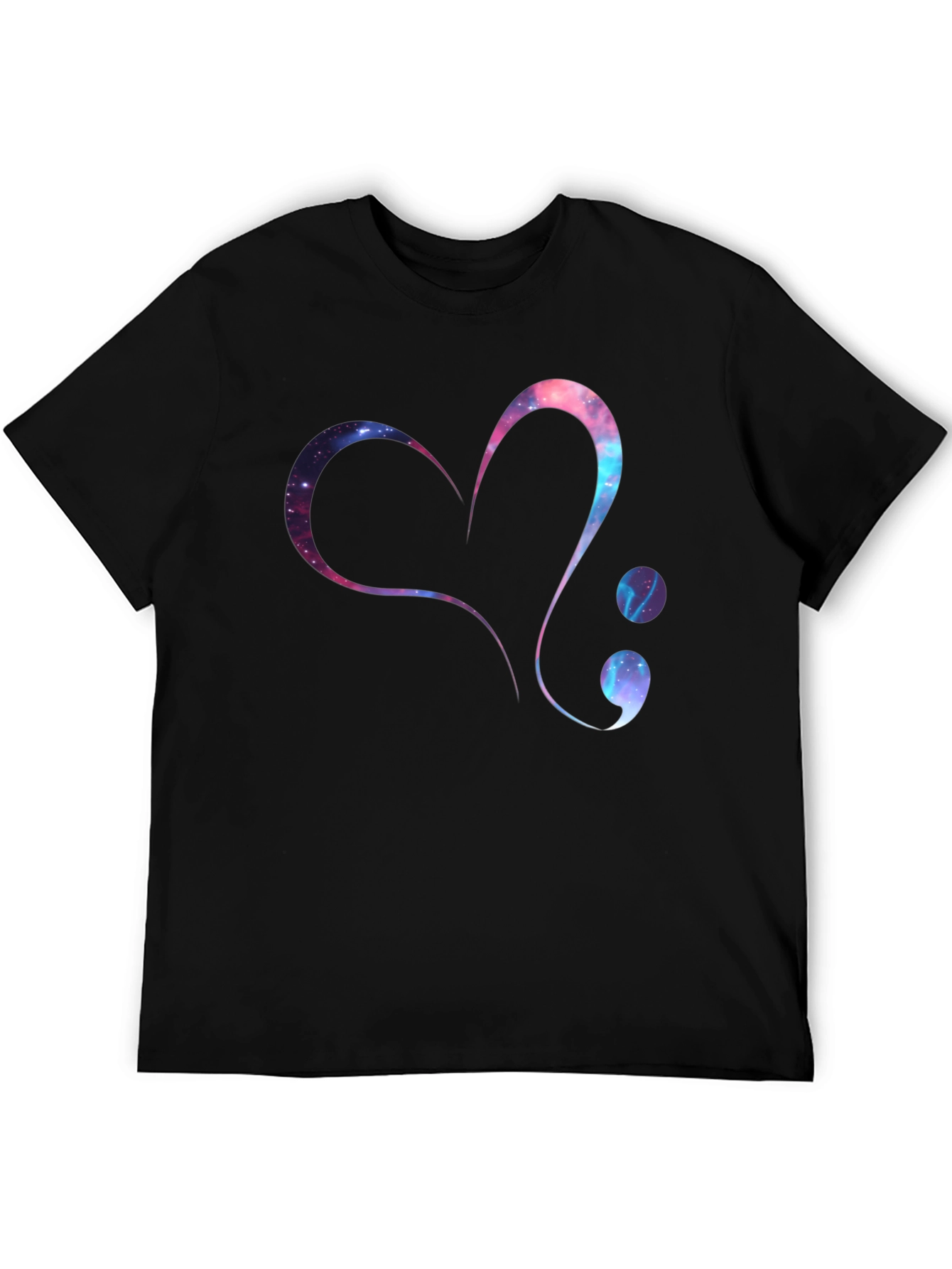 Galaxy Heart Semicolon Graphic Tee