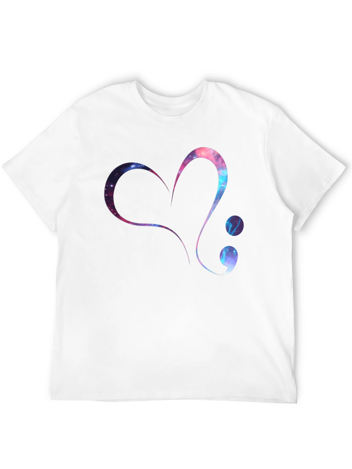 Galaxy Heart Semicolon Graphic Tee