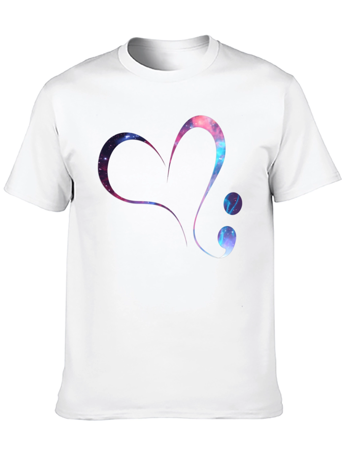 Galaxy Heart Semicolon Graphic Tee