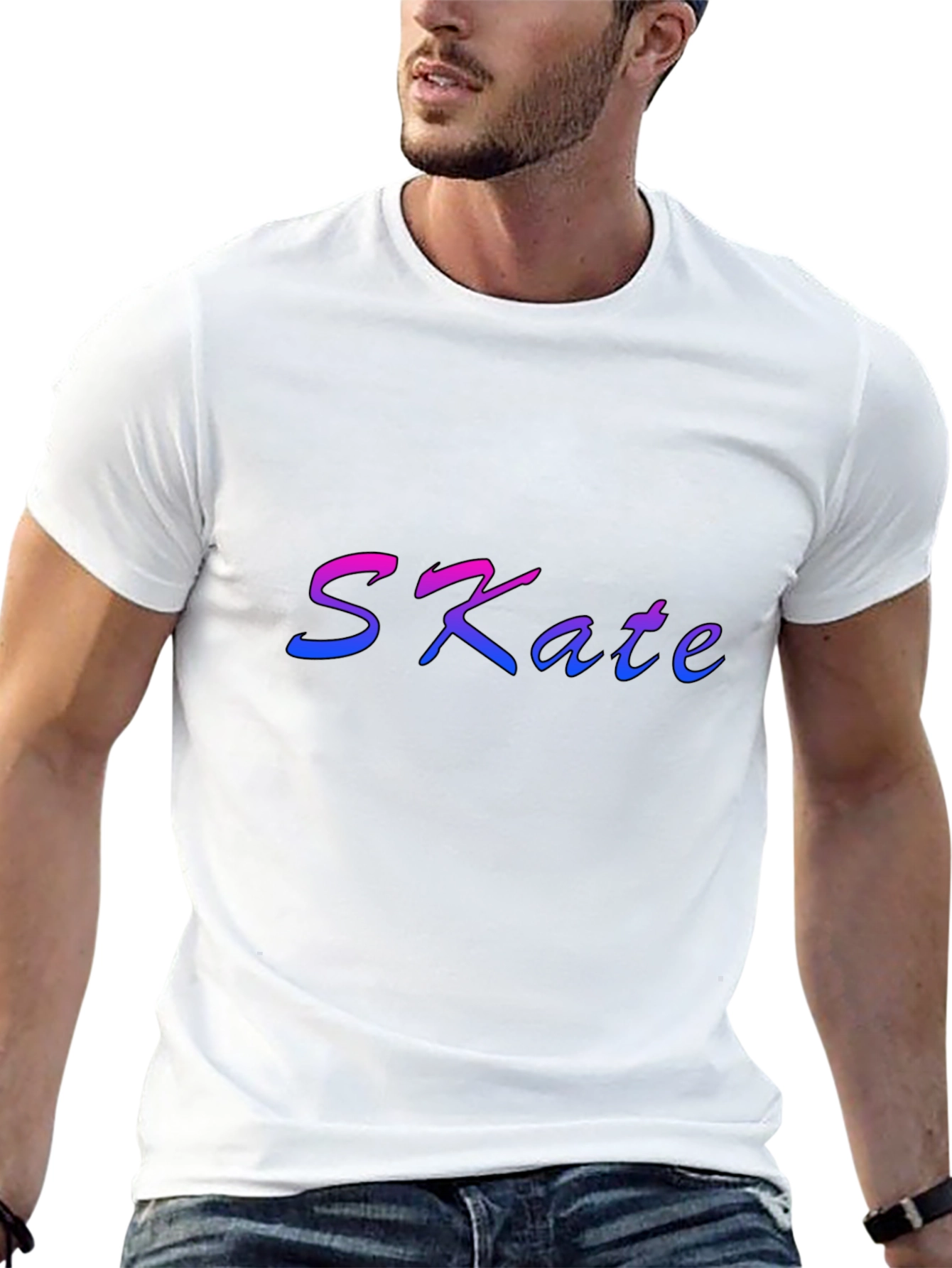 Gradient SKate Black T-Shirt