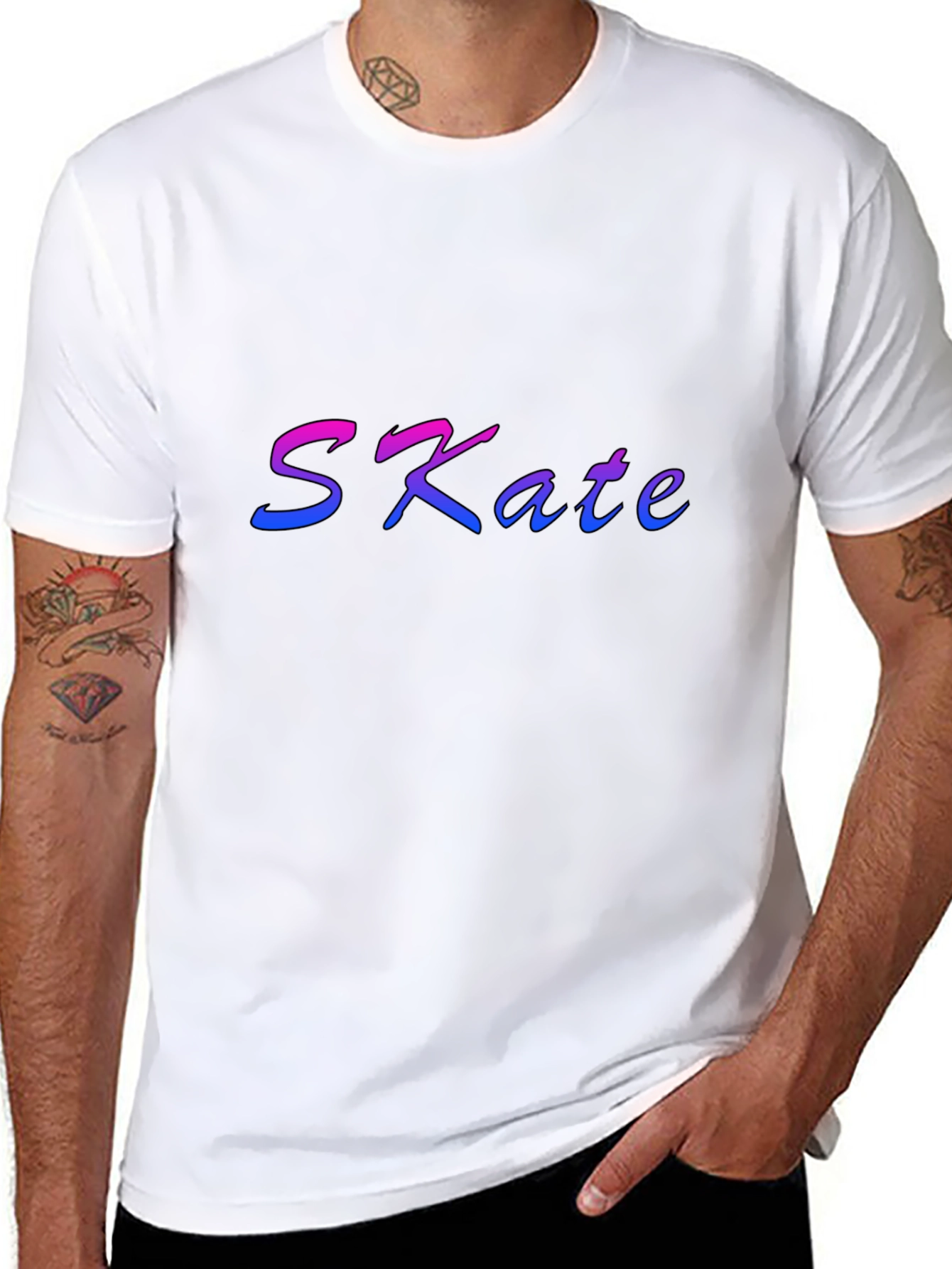 Gradient SKate Black T-Shirt