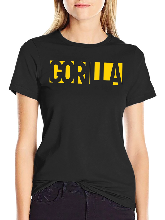 GORILLA Graphic Tee - Bold Black T-Shirt