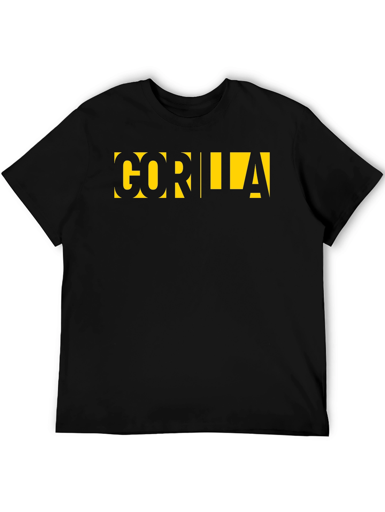 GORILLA Graphic Tee - Bold Black T-Shirt