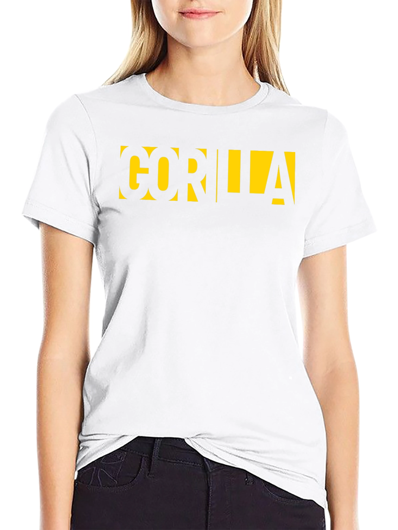 GORILLA Graphic Tee - Bold Black T-Shirt