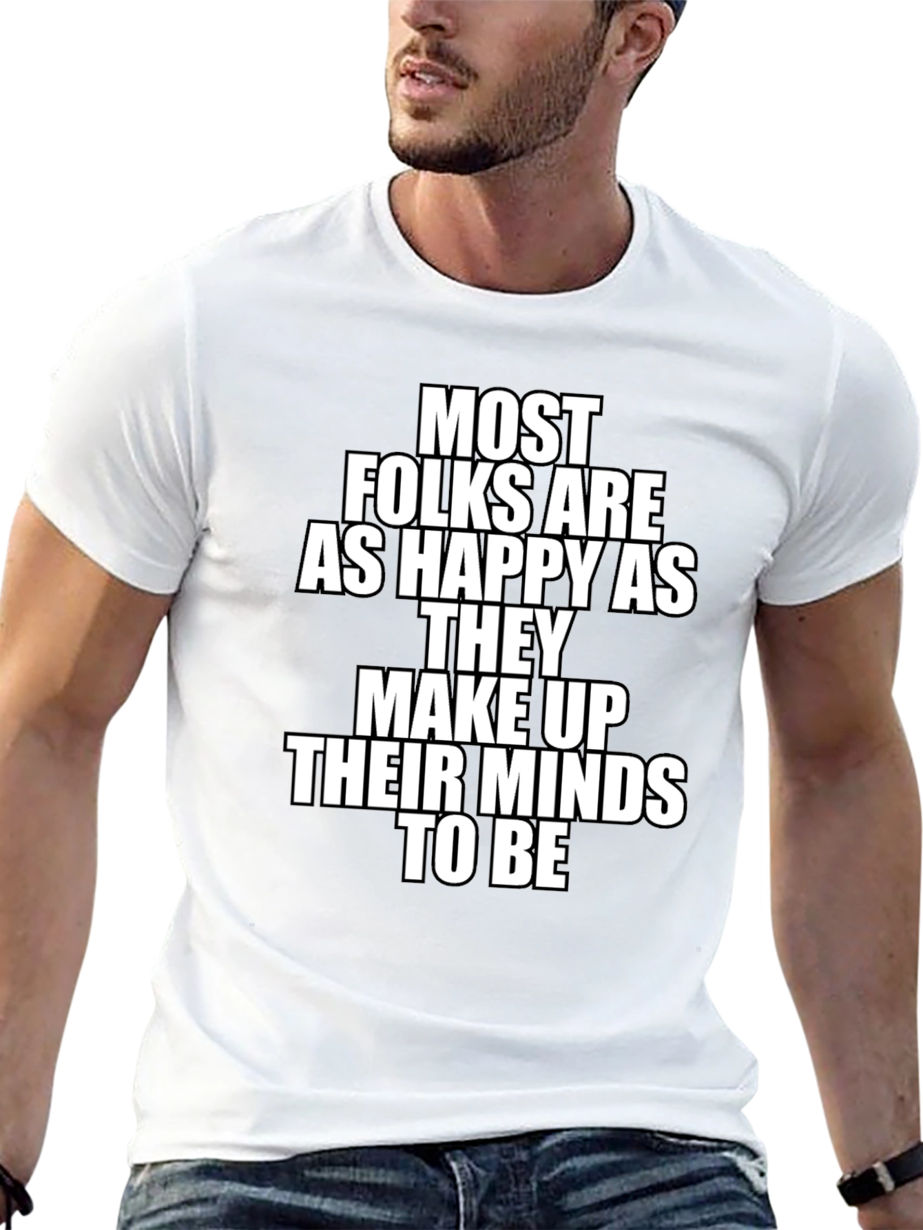 Happy Mindset Tee - Motivational T-Shirt