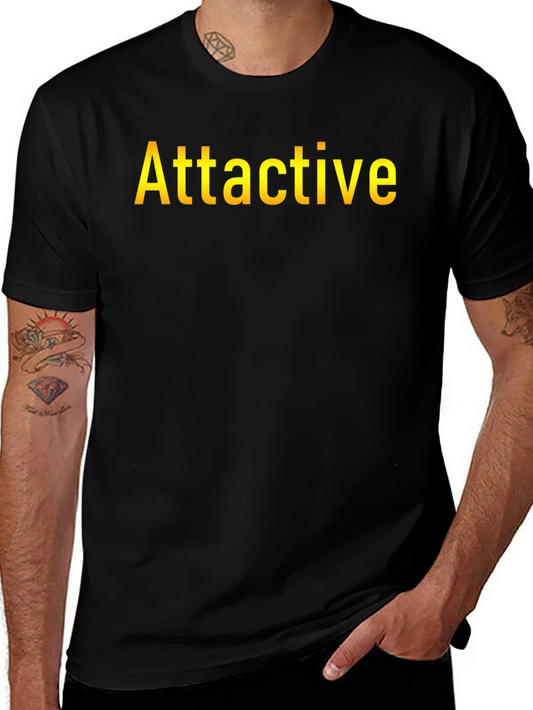Attractive Graphic T-Shirt - Short Sleeve Black