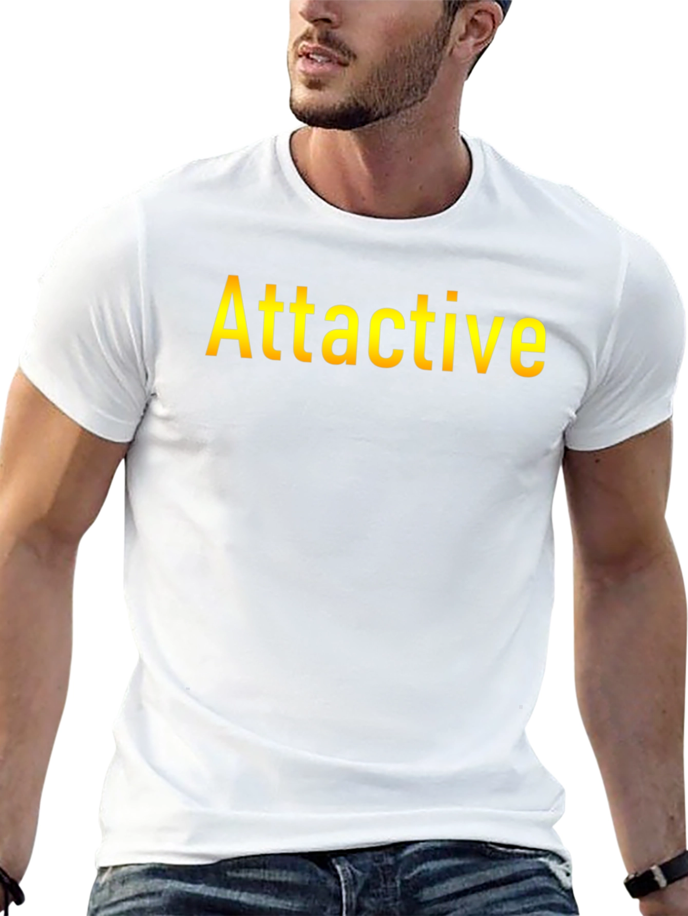 Attractive Graphic T-Shirt - Short Sleeve Black