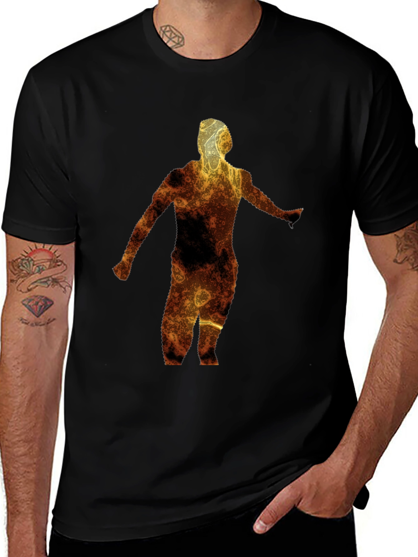Abstract Silhouette Graphic Tee