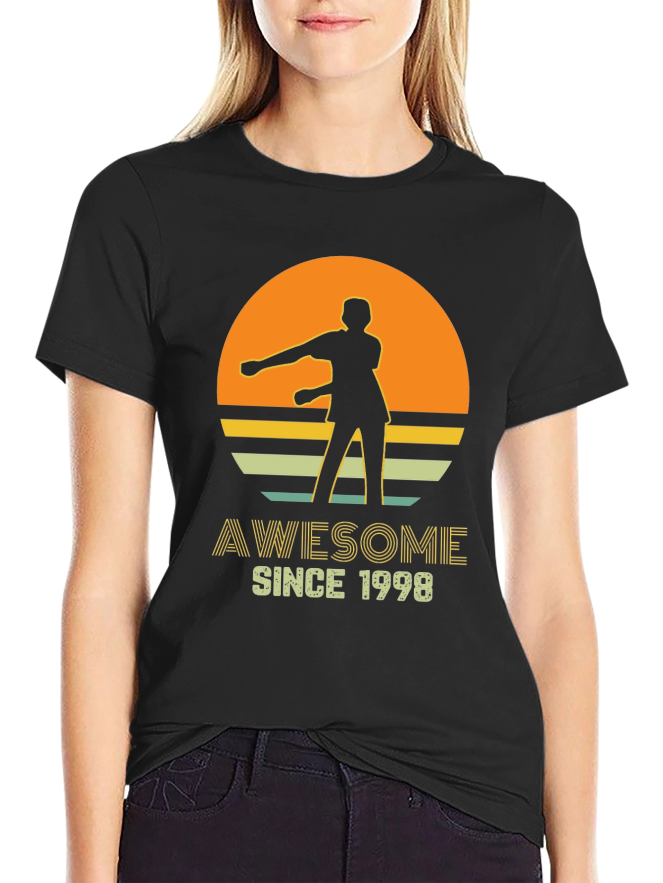 Awesome Since 1998 Black Graphic Tee