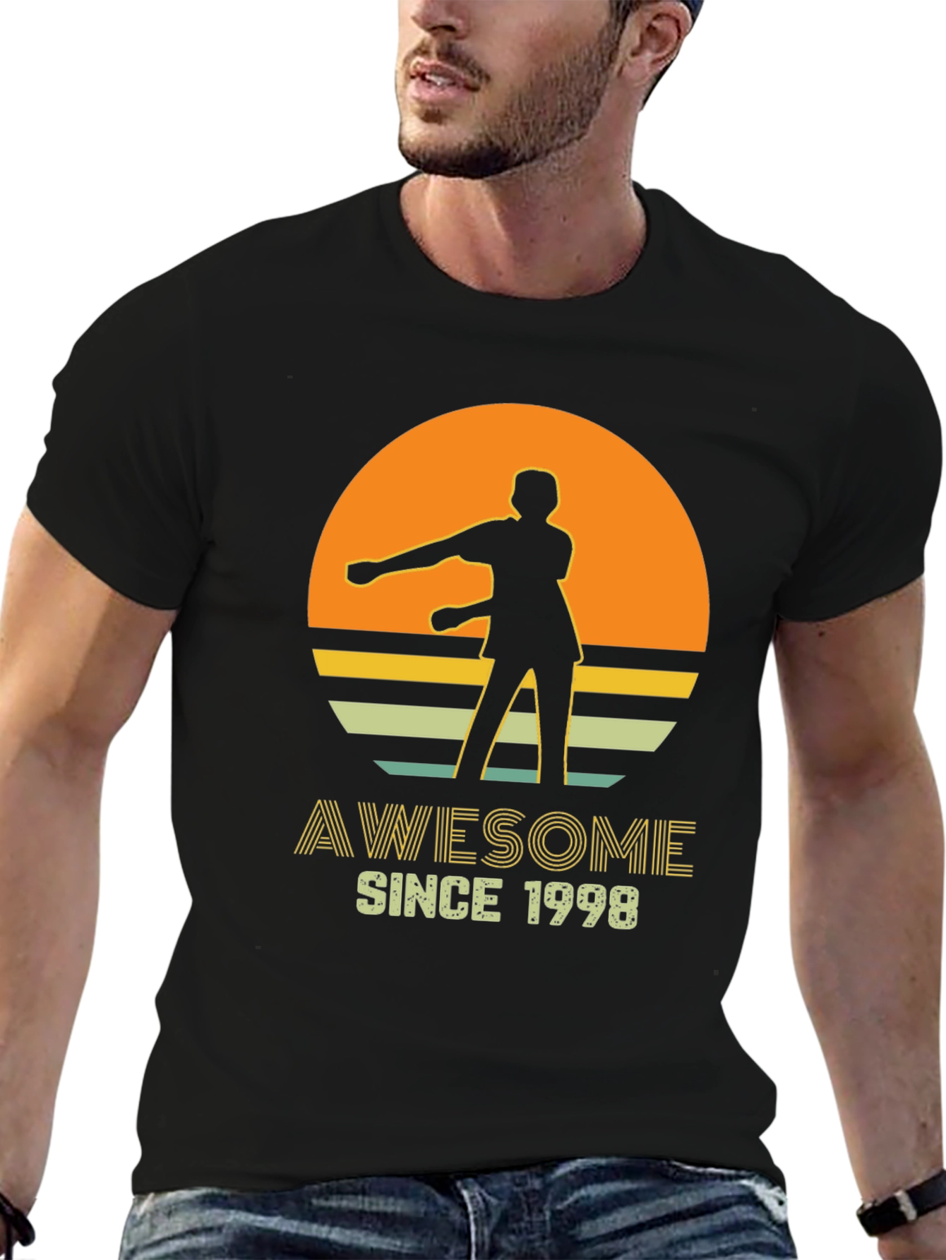 Awesome Since 1998 Black Graphic Tee