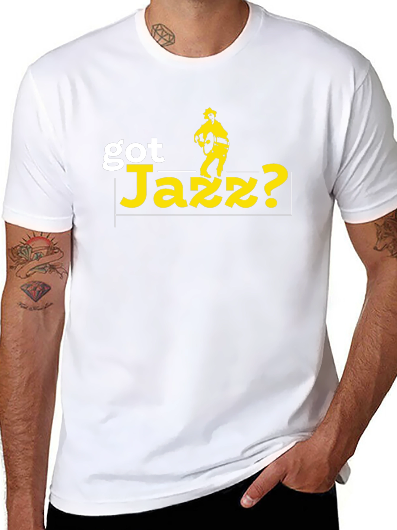 Got Jazz? Black Graphic T-Shirt