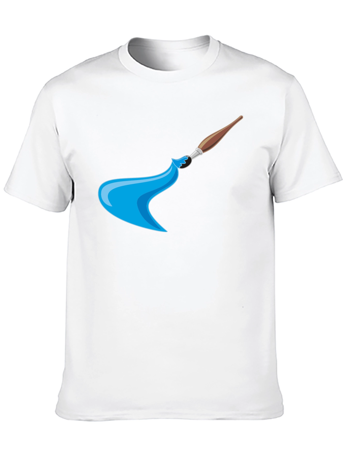 Artist Paintbrush Graphic Black T-Shirt