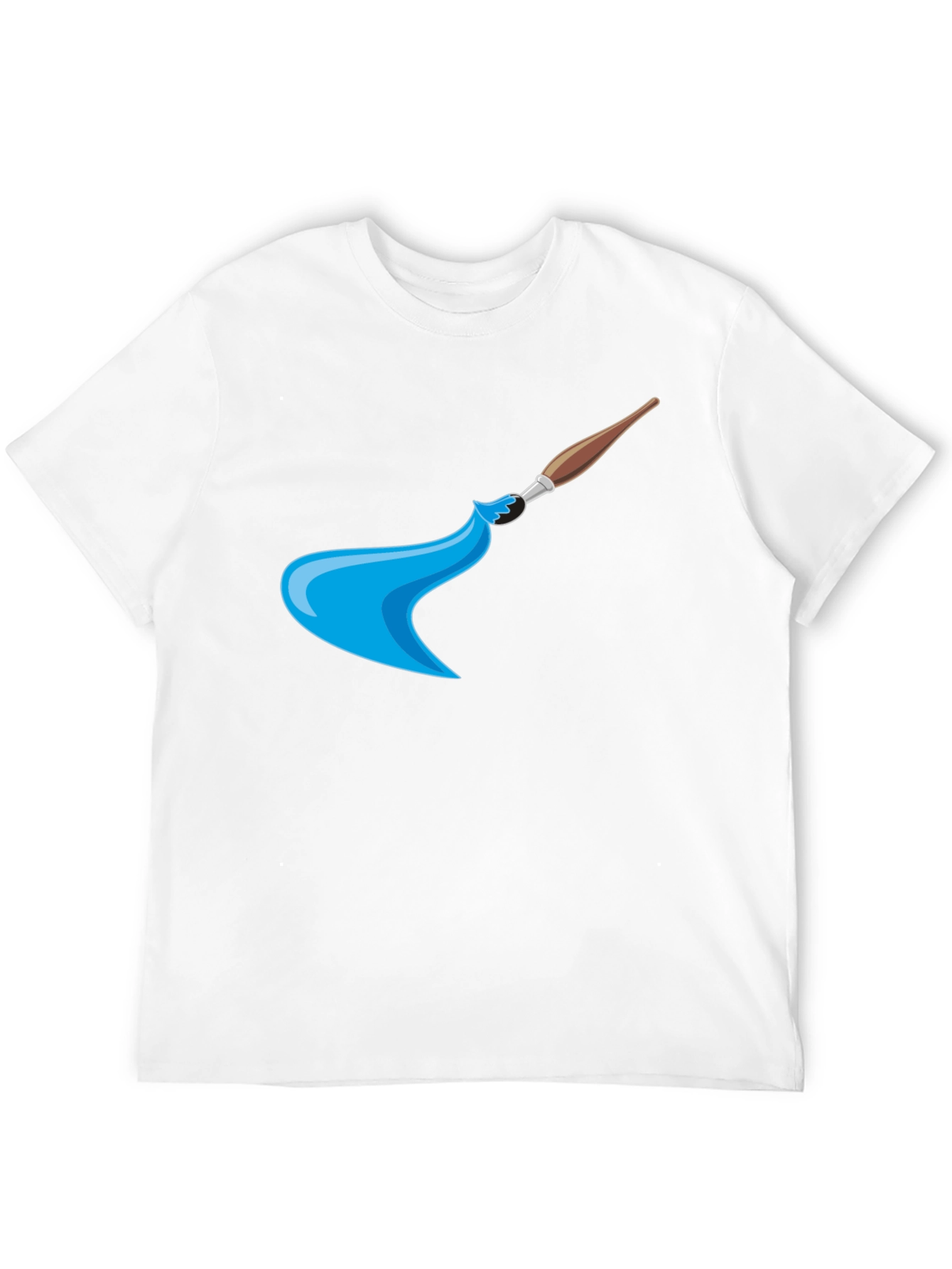 Artist Paintbrush Graphic Black T-Shirt