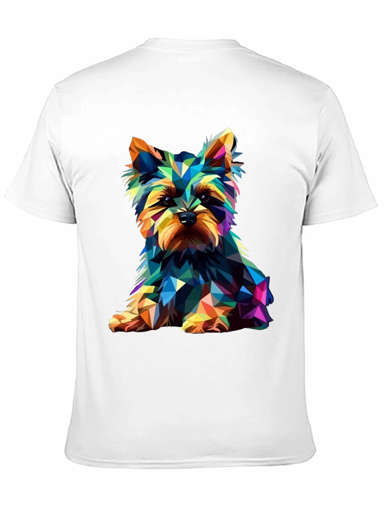Geometric Yorkshire Terrier Graphic Tee
