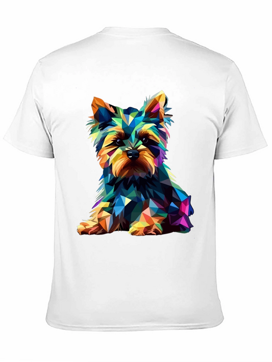Geometric Yorkshire Terrier Graphic Tee